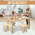 thumbnail image 3 of Sweet Time Toddler Sensory Table Chairs, Wood Kids Activity Table with Storage Play Study Furniture, 3 of 8