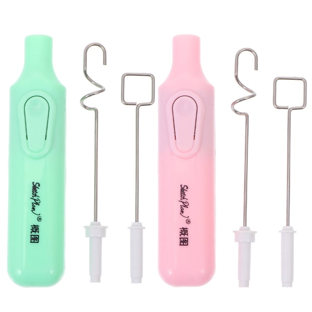 2 Sets Electric Pigment Stirrer Mixer Portable Paint Electric Mixer Blending Tool