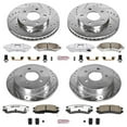 thumbnail image 3 of PowerStop Front and Rear Z26 Street Warrior Carbon-Fiber Ceramic Brake Pad and Drilled and Slotted Rotor Kit Fits: BUICK OLDSMOBILE PONTIAC Select Models K2554-26, 3 of 9