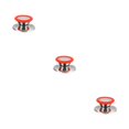 thumbnail image 3 of kurtrusly Bouton de Couvercle de Pot en Acier Inoxydable Anti-Brûlure Remplacement Poignée de Couvercle de Poêle de Cuisine Accessoires Modifiés Rouge Petit 3Ensemble, 3 of 6