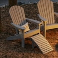 thumbnail image 4 of Wildridge Heritage Sunset Adirondack Chair, Light Gray, Outdoor Weather Resistant Poly Patio Furniture, 4 of 5