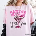 thumbnail image 2 of Santa&rsquo;s Favorite Pink Martini Retro Disco Christmas Tee, 2 of 6