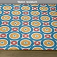 thumbnail image 6 of Ambesonne Retro Place Mats Set of 4, Big Small Circles and Dots, Standard Size, Marigold Scarlet Blue, 6 of 6