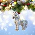 thumbnail image 5 of Vikakiooze Cute Wizard Hat Ponys Acrylic Christmas Flat Pendant Home Holiday Decoration, 5 of 6