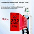 thumbnail image 3 of Portable Carbon Monoxide Detectors for Travel, LCD Display Handheld CO Detector with 2 AAA Batteries Powered, (White), 3 of 5