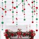 thumbnail image 1 of Guirnalda de papel redonda para decoración de cumpleaños, boda, despedida de soltera, decoración de fondo de aniversario, estrellas con purpurina dorada champán, 4M, 1 of 4