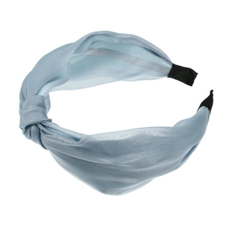 Vocoste 1 Pc Knotted Silk Headband Fashion Hairband for Woman Non Slip Blue