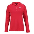 thumbnail image 2 of Women's Cutter & Buck Red Kansas City Chiefs Coastline Epic Comfort Eco Recycled Raglan Pullover Hoodie, 2 of 3
