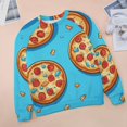 thumbnail image 6 of Fun Pizza Womens Oversized Sweatshirts Hoodies Crewneck Casual Tops Comfy FallWinter Clothes 2024, 6 of 7