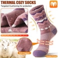 thumbnail image 4 of 5 Pares de Calcetas Térmicas EBMORE para Senderismo de Lana Merino, 4 of 6