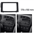 thumbnail image 2 of 2X Car Stereo Radio Fascia Dash Panel 2 Din Frame Trim Kit for SAAB 9-3 2007-2011, 2 of 5