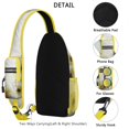 thumbnail image 3 of Geometric Moroccan Plaid Sling Backpack – Abstract Checkered Crossbody Shoulder Bag for Adventure, Hike, Travel & Daily Commute with Stylish Artistic Print, 3 of 5