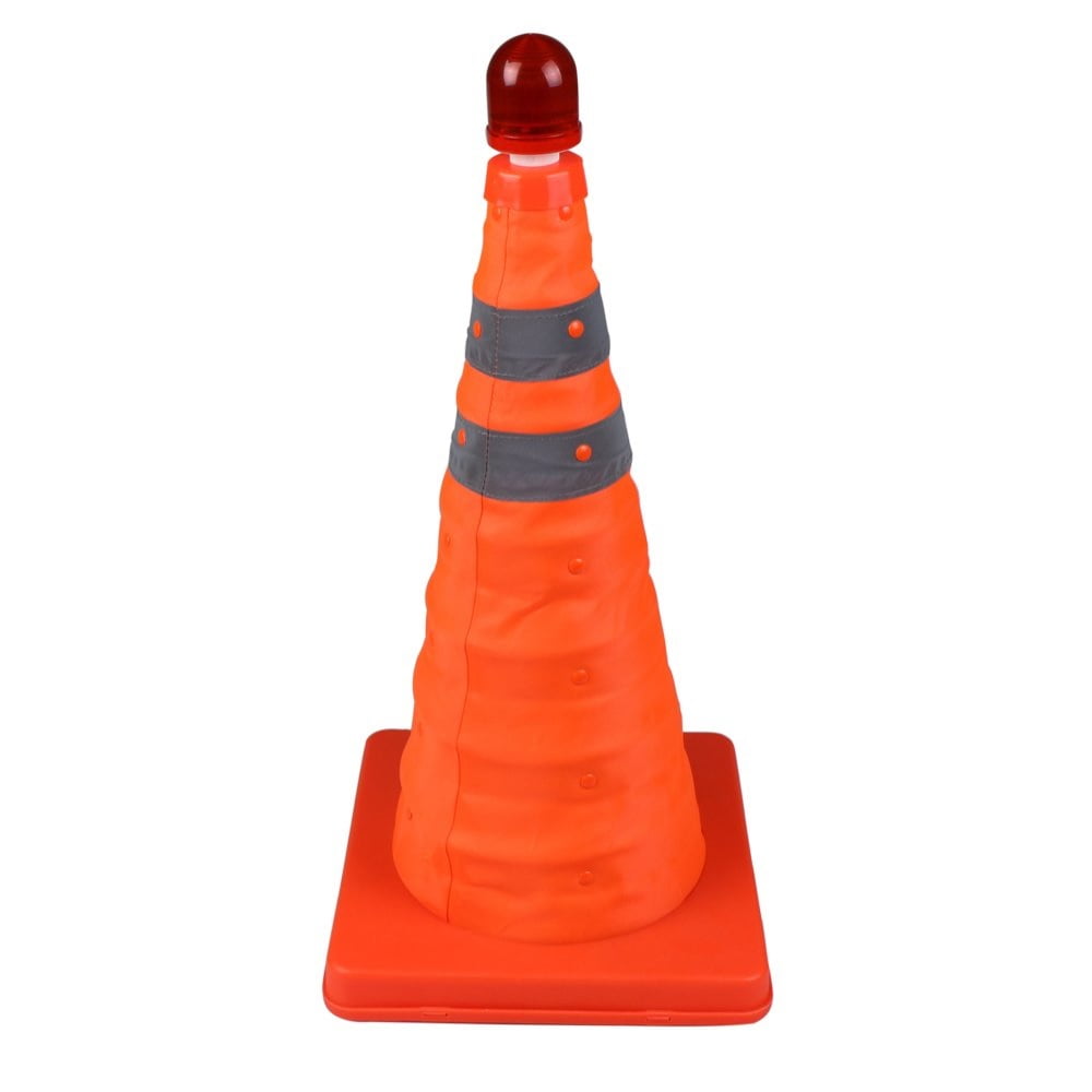8-Pack 15.5 Reflective Pop Up Cones - High Visibility Road Safety Cones