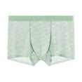 thumbnail image 2 of UVEASISHA Mens Ice Silk Boxer Briefs Big and Tall Quick Dry Sporty Underwear Lightweight Breathable Panties Green L, 2 of 5