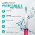 thumbnail image 5 of Dale Audrey Quick Sonic Battery Powered Toothbrush, Pink, All Ages, Travel, Soft Bristle for Deep Cleaning, 5 of 6