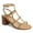 Tan, variant on YDN Women Open Round Toe Strappy Gladiator Sandals Rivet Studded Stacked Chunky Mid Heels Summer Dress Outdoor Shoes Size 7 Tan