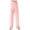 Pink, variant on Jalioing Kids Lounge Slacks Elastic Waist Summer Sleep Long Pants 3-14 Years Girls Loose Cotton Pajama Trousers