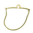 thumbnail image 1 of CIMAXIC Men's Twisted Braid Style Tie Chain (Golden),1.85"X0.47"X0.04", 1 of 2
