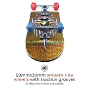Tony Hawk 31-Inch Metallic Gold Hawk Dagger Popsicle Skateboard with 50mm x 30mm Wheels for Kids Ages 5+