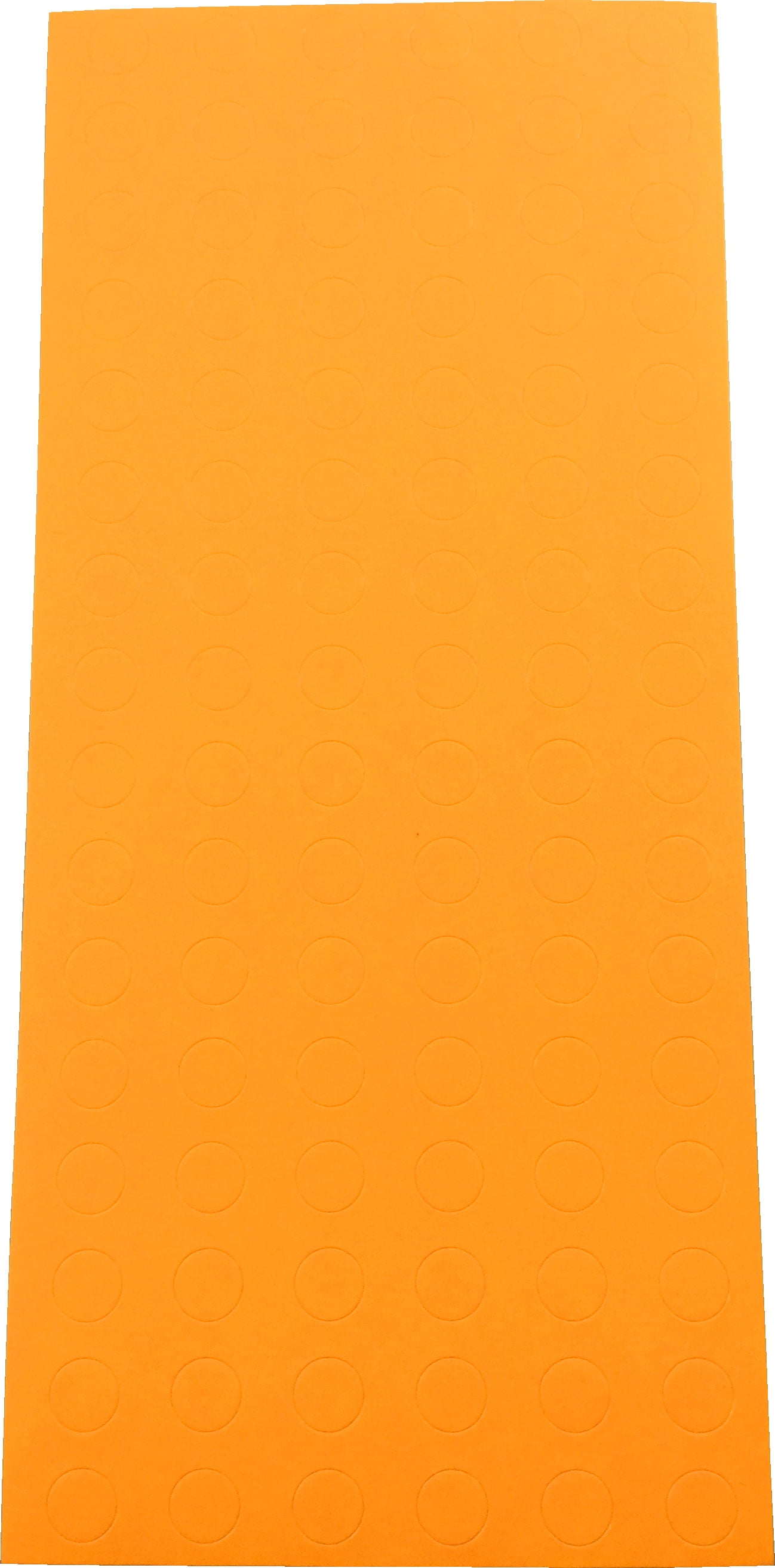 Fluorescent Orange Circle Dot Stickers 0.25" Inch Round 10 Sheets