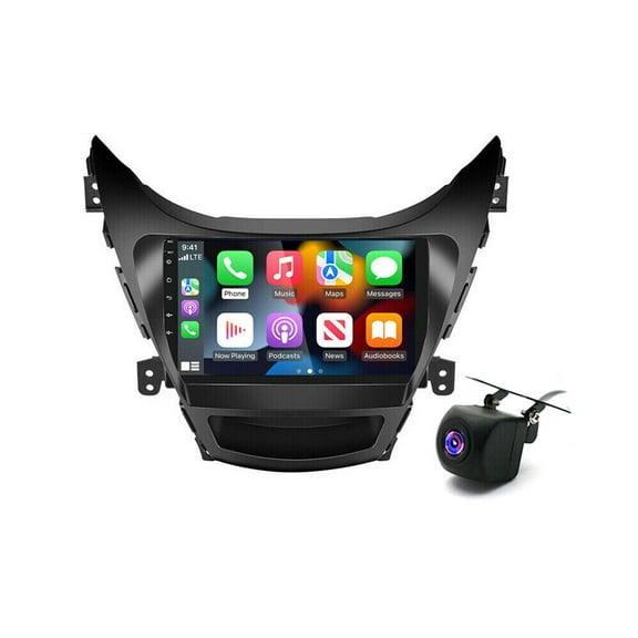 Car Radio Stereo for Hyundai Elantra 2011-2013, Carplay Andriod Auto GSP Navigation FM Bluetooth Wifi SWC, Android 13 9 Inch Touchscreen Car Multifunctional Player