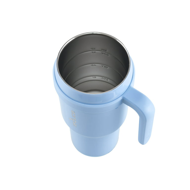 Mug Tumbler With Handle Insulated Tumbler With Lid And Straw Stainless Steel  Coffee Tumbler Thermal Cup For Car Office - Temu