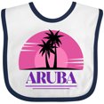 thumbnail image 3 of Inktastic Aruba Vacation Cruise Girls Baby Bib, 3 of 4