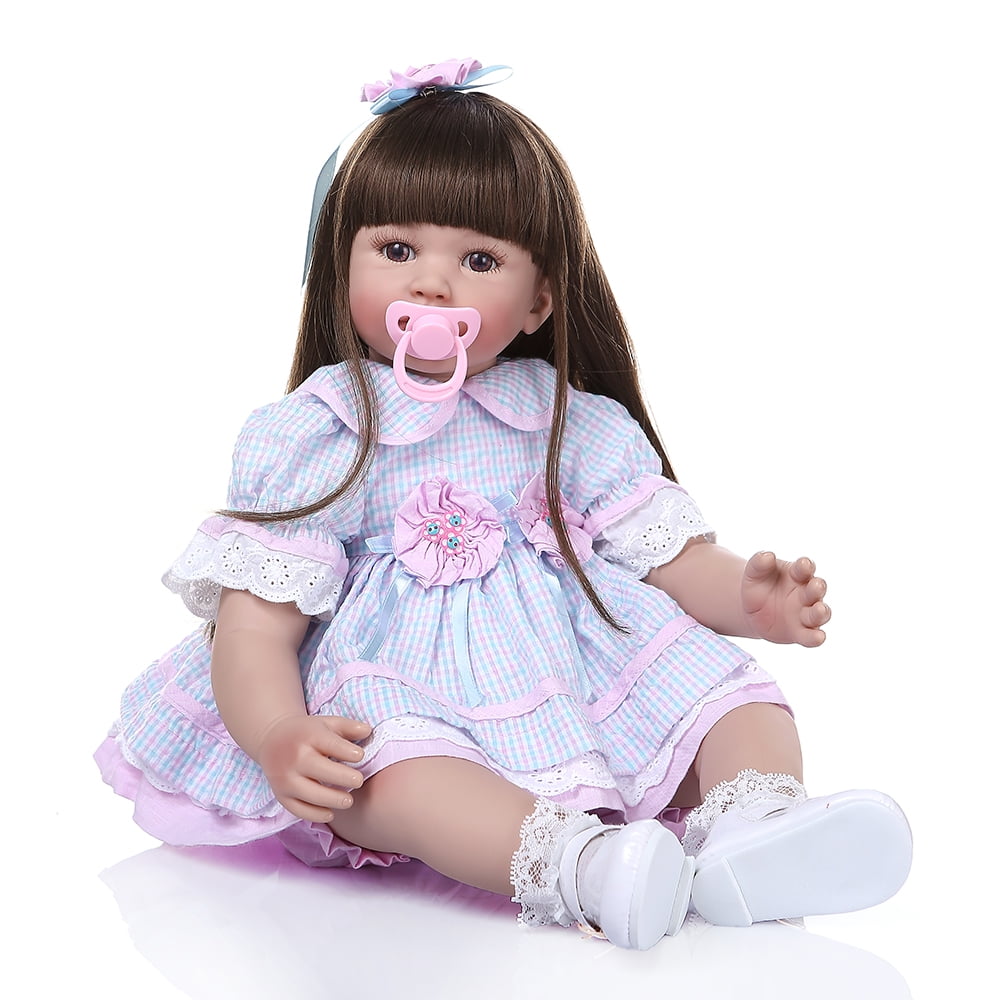 US 24/" Beautiful Simulation Long Hair Girl Wearing a Deer Dress Doll Toys Gift