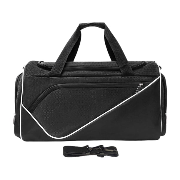 Bolsa deportiva para gimnasio, bolsa de viaje, bolso de mano para ropa, bolso de hombro portátil con Negro