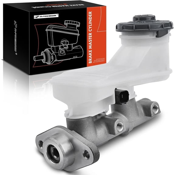 A-Premium Brake Master Cylinder with Reservoir and Cap Compatible with Honda Vehicles - Civic 2001 2002 2003 2004 2005 - Replace OE# 46100S5DA01, 46100S5DL01