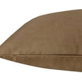 thumbnail image 4 of Delara Velvet Decorative Throw Pillow Cover, 20x20 inch, Pack of 1, Soft Breathable Cushion Cover with Hidden Zipper, Khaki, 4 of 4