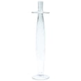 thumbnail image 4 of Northlight Transparent Swirled Glass Taper Candle Holder - 17.5", 4 of 6