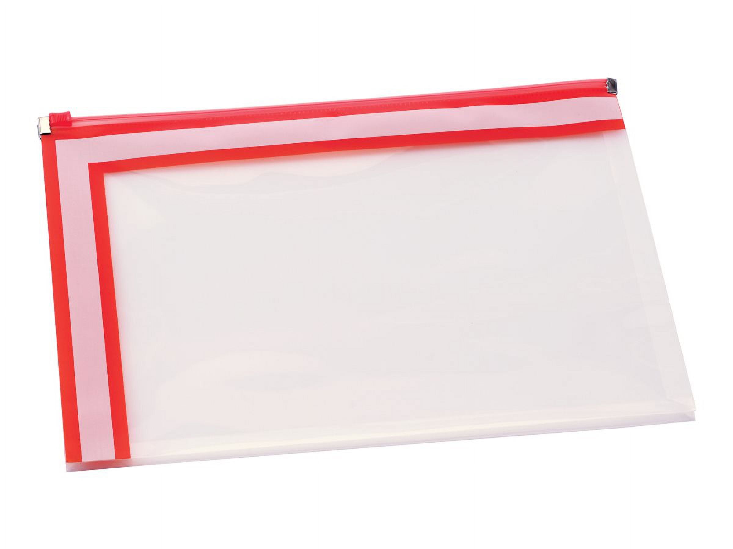 TOPS Products 96100 Pendaflex Easy Label Zip Envelope, Assorted Colors - Letter Size
