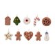 thumbnail image 1 of 10 colgantes de fieltro para de Navidad, adornos colgantes de Navidad, regalos de inauguración de la casa, lindas decoraciones colgantes de, 1 of 9