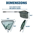thumbnail image 2 of GETORIUM Fishing Net Fish Landing Net, Foldable Collapsible Telescopic Pole Handle(59.05"), 2 of 6