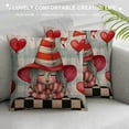 thumbnail image 3 of PHYHOO  Valentines Day Pillow Covers  Red Rose Heart Truck Love Buffalo Plaid Stripes Decorative Throw Cushion Case for Home Decorations, 3 of 5