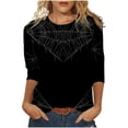 thumbnail image 1 of Camisas Para Mujer Camisetas de Gran Tamaño Manga Larga Clásico Cosplay Novedad Impreso Tops Cómoda Blusa de Cuello Redondo Odeerbi ODB133570, 1 of 5