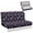 Purple Skull Heart Star Print, variant on Xixirimido RV Couch Covers for Sofa Bed Anti-Slip Camper Couch Covers Stretch RV Jackknife Sofa Cover 2-Piece Backrest & Seat Slipcovers, Cute Kitten Butterfly