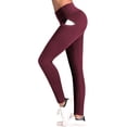 thumbnail image 2 of Pantalones de yoga de cintura alta con bolsillos, control de barriga, pantalones de entrenamiento para mujer Leggings de yoga elásticos en 4 direcciones con bolsillos Xemadio LRWJ017-8, 2 of 4
