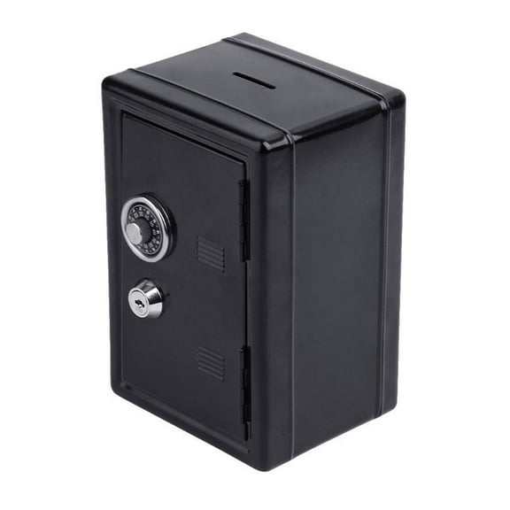Safe Box , Security Metal Money Bank Deposit Cash Savings Saving Box 2 Keys ,Upgraded Security Combination Lock