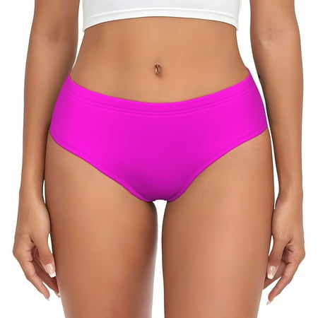 Womens Underwear - pink No Show Seamless Underwear for Women  Soft Stretch Womens Panties  Hipster Ladies Panties Bikini Underwear Briefs