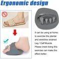 thumbnail image 3 of Arch support, suitable for plantar fasciitis, flat feet, arch exercise slippers, hallux valgus corrector, toe separator, calf strengthener, arch pain relief, soreness. Gray, 3 of 7