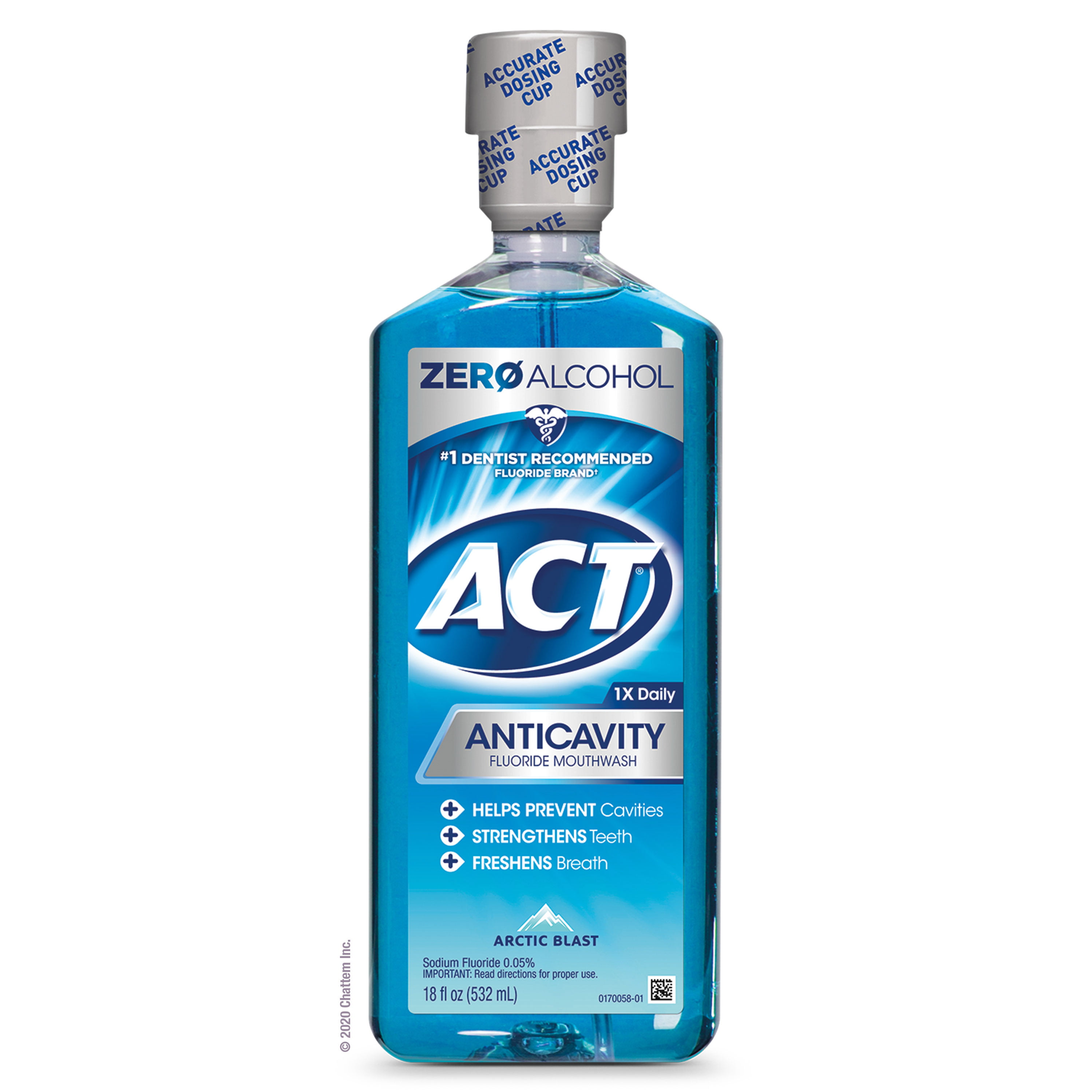 Act Anticavity Mouthwash 18 Oz Arctic Blast Zero Alcohol Walmart Com Walmart Com