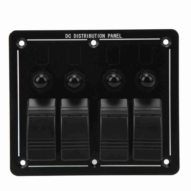 4 Panel de Interruptor de Palanca de Pandillas, Encendido, Interruptor de Alternancia apaguado A Salvo de Uso de Un Cortocirco, el Protector de la ONU de Sobrecarga Duradero de 12-24V PARA