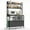 Black, variant on Chnnmbrn Kitchen 39.37'' Steel Standard Bakers Rack with Microwave Compatibility,Wood Shelf,Black