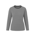 thumbnail image 4 of Yutgune Women's Striped Sweatshirt Crew Neck Long Sleeve Shirts Loose Casual Fall Top, 4 of 6