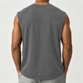 thumbnail image 4 of Halloween Shirts Men Vintage Distressed Washed Funny Bat Printed Sleeveless Crew Neck T-Shirts New Fashion Pullover Sporty Clothes Gray XXL, 4 of 4