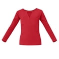 thumbnail image 4 of Girls' Solid Color Long Sleeved Round Neck Dance Practice Uniform Mid Size Children's Top, 4 of 6