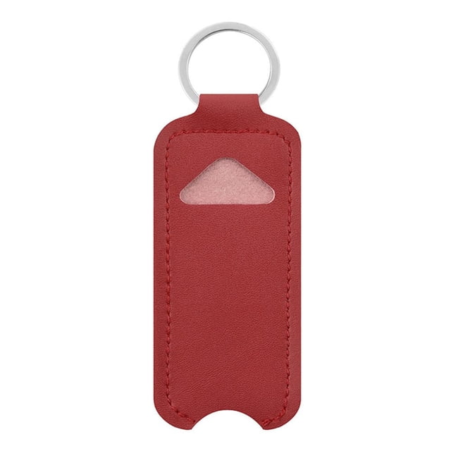 DEBGFS Porte-Clés Sac à Rouge à Lèvres avec Porte-Chapstick clip Rouge à Lèvres Support Porte-Baume Porte-Clés Sac Porte-Clés Porte-Chapstick Jaune, Rouge