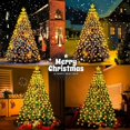 thumbnail image 3 of Guirnalda de luces LED para árbol de Navidad, cadena de luces de hadas para interiores y exteriores, decoración de Navidad, 400LED, 8 modos, 3 of 4